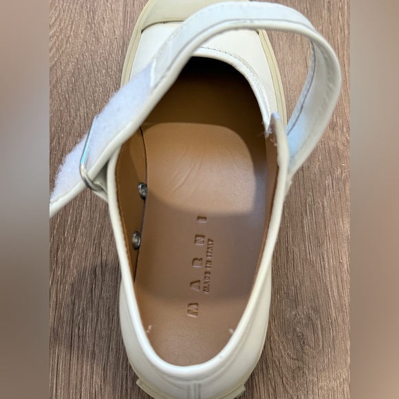 Marni White Pablo Mary Jane Ballerina Flats - Picture 9 of 11